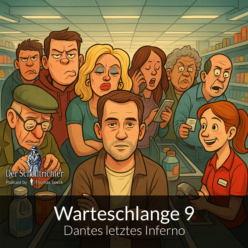 Warteschlange 9 – Dantes letztes Inferno – Cover Warteschlange 9 - Dantes letztes Inferno - Cover